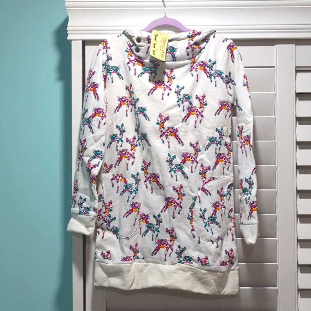 NWT Japan Tsumori Chisato Designer Hoodies Reindeer Sz m